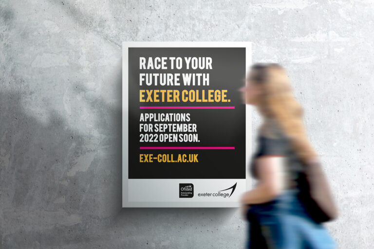 Exeter College Poster Pollards Print