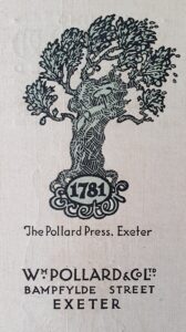 The Pollards Press logo, 1922.